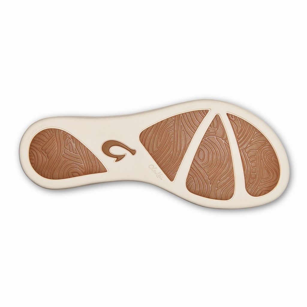 Sandalias Olukai Honu - Chanclas Mujer Beige 20461-328